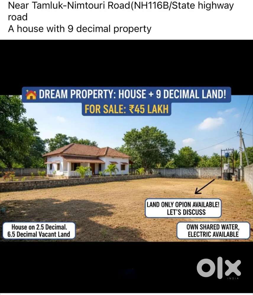 PROPERTY FOR SELL, 9TH DECIMAL WITH HOUSE