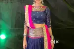 Elegant blue lehenga choli