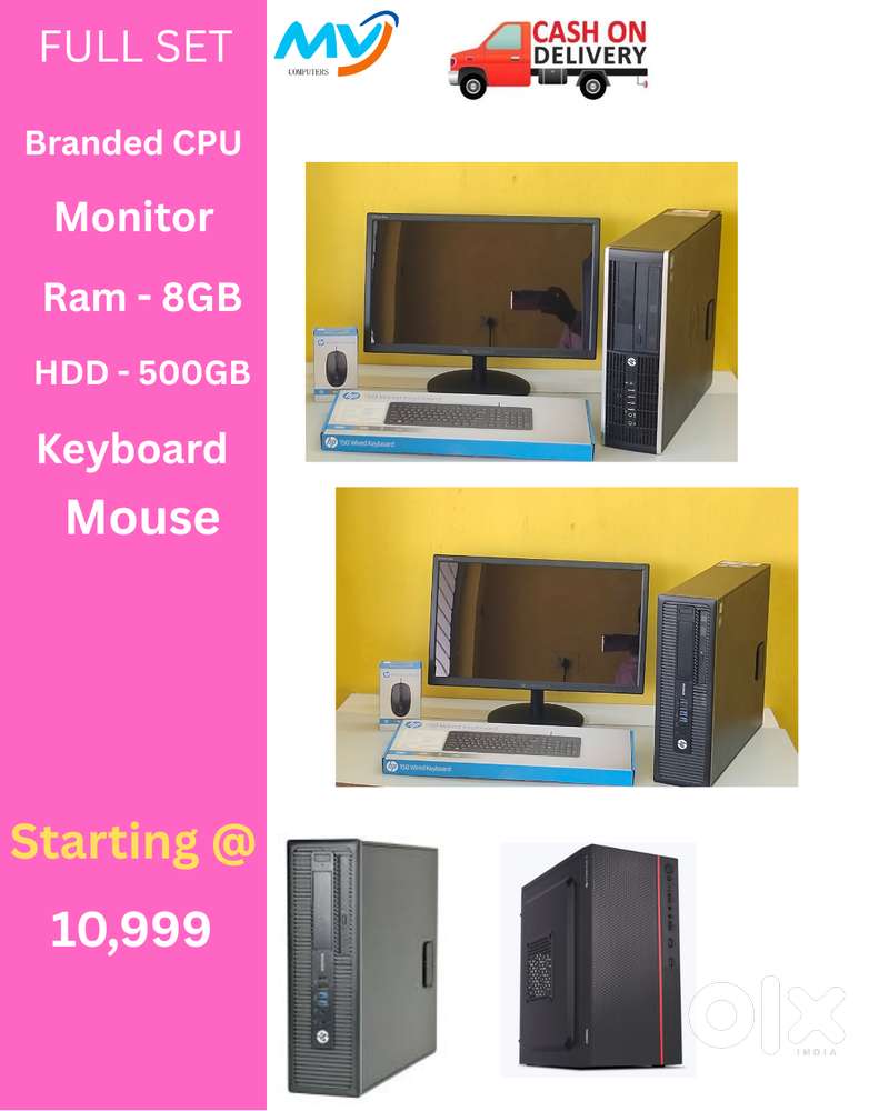 Full Set @ Low Price  CPU - Branded Intel  Ram - 8GB DDR3