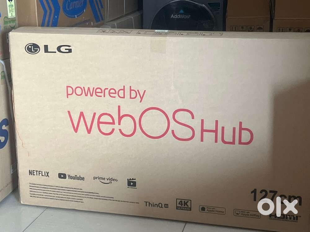 50” lg WEBOS 127vm hdmi apple air play apple home 4k ultra hd thinQ AI