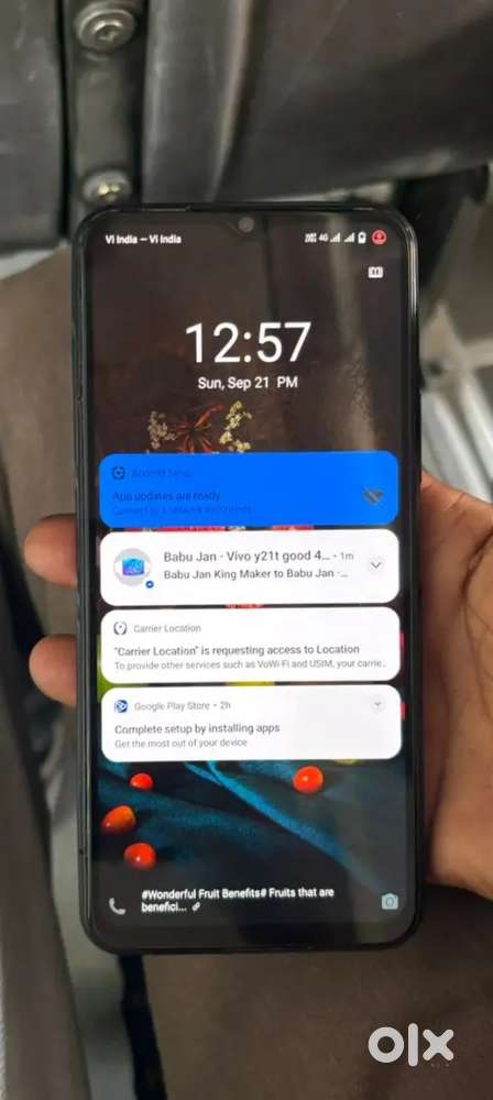 Vivo y21t good exchange 4gb 128gb