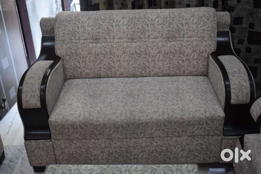 Sofa set with glass table