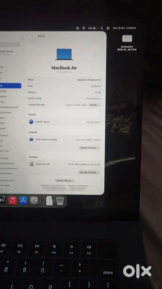 MacBook air m4 15 inch
