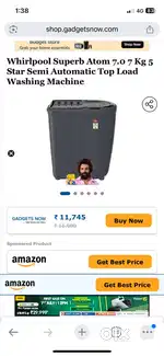 Whirpool washing machine