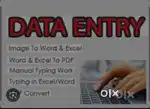 Retail data operator work Excel tally