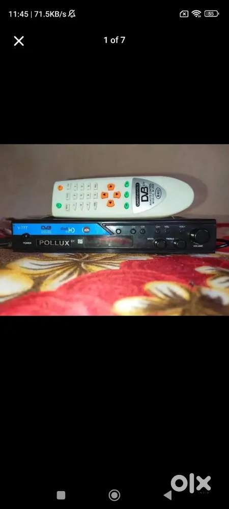 FREE DISH SETUP BOX WITH SPEAKER OUTPUT AND REMOVE MPEG2