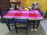 Solid wooden Dining table - 4 seater with chairs