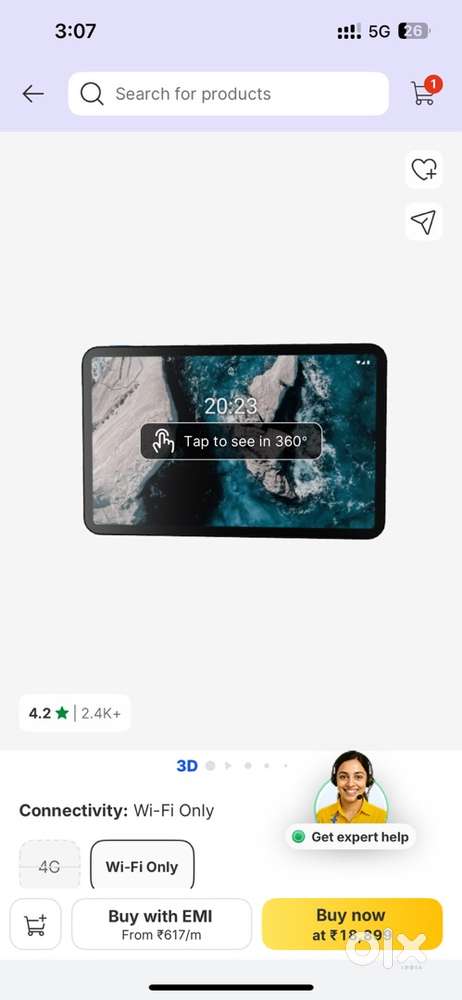 Nokia k  20 tablet 4 64