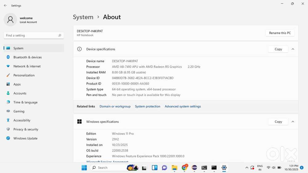 Hp laptop windows 11