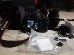 Canon 1500D camera with 18-55 and 55-250lens, original charger,