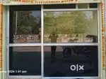 Alluminium glass sliding door for shop. New condition
