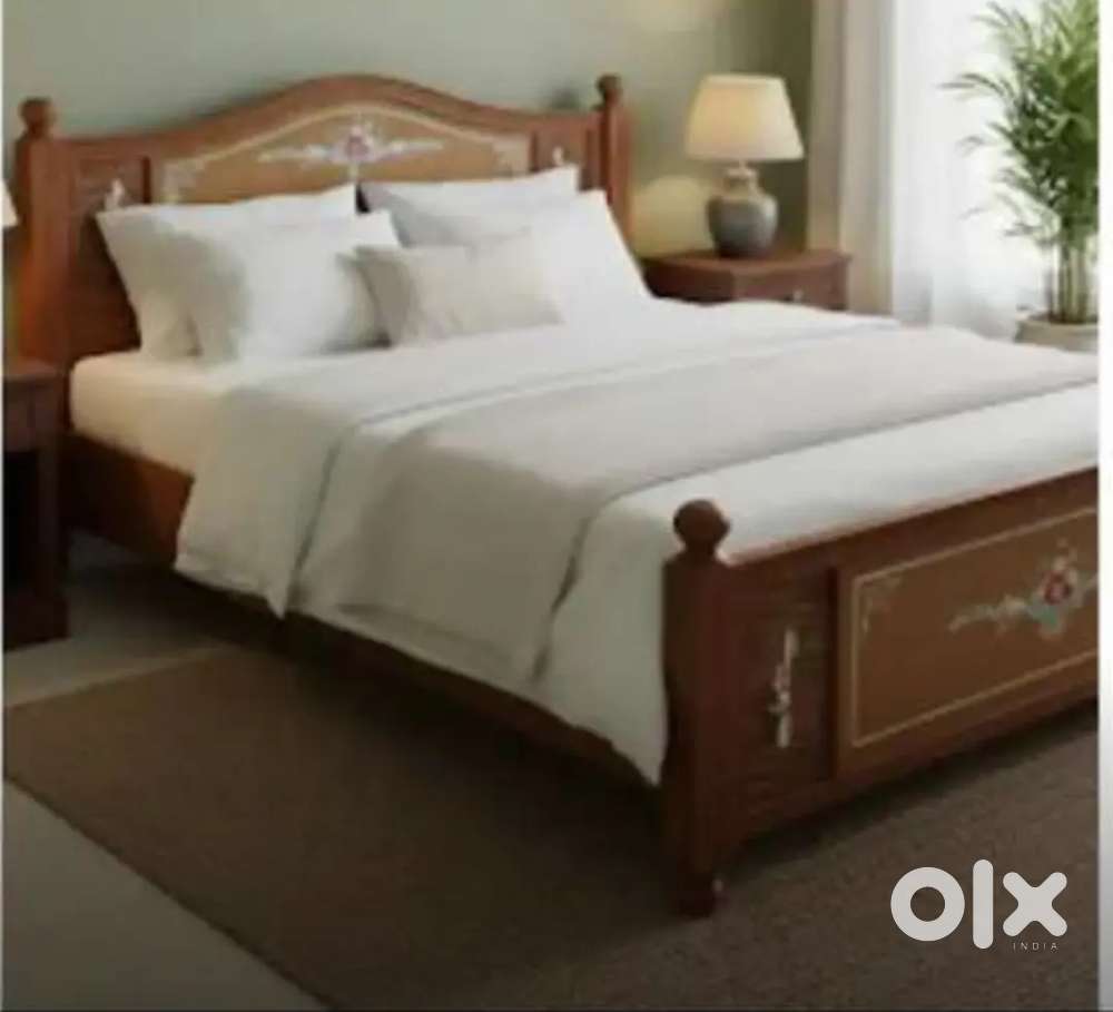 Queen bed available at Furniture store