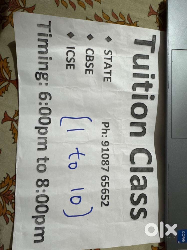 Tution class for 1 to 10th