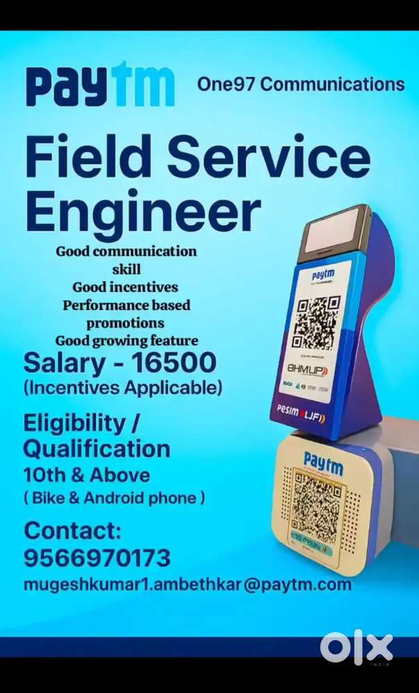 Paytm field service engineer