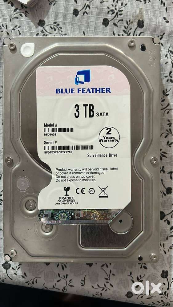 3TB Surveillance HDD - Blue Feather