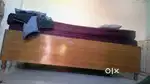 Single box bed, almirah, automatic washing machine