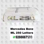 Mercedes Benz ML 250 Letters