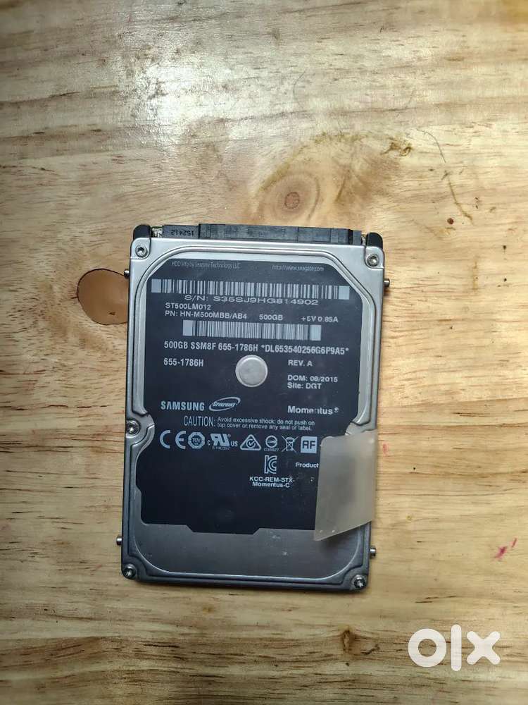 Samsung Hardrive 500gb & 4 gb Ram