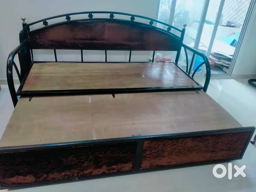 SOFA cum BED, STEEL RACK, WOODEN BED with storage, STEEL SHELF   SALE