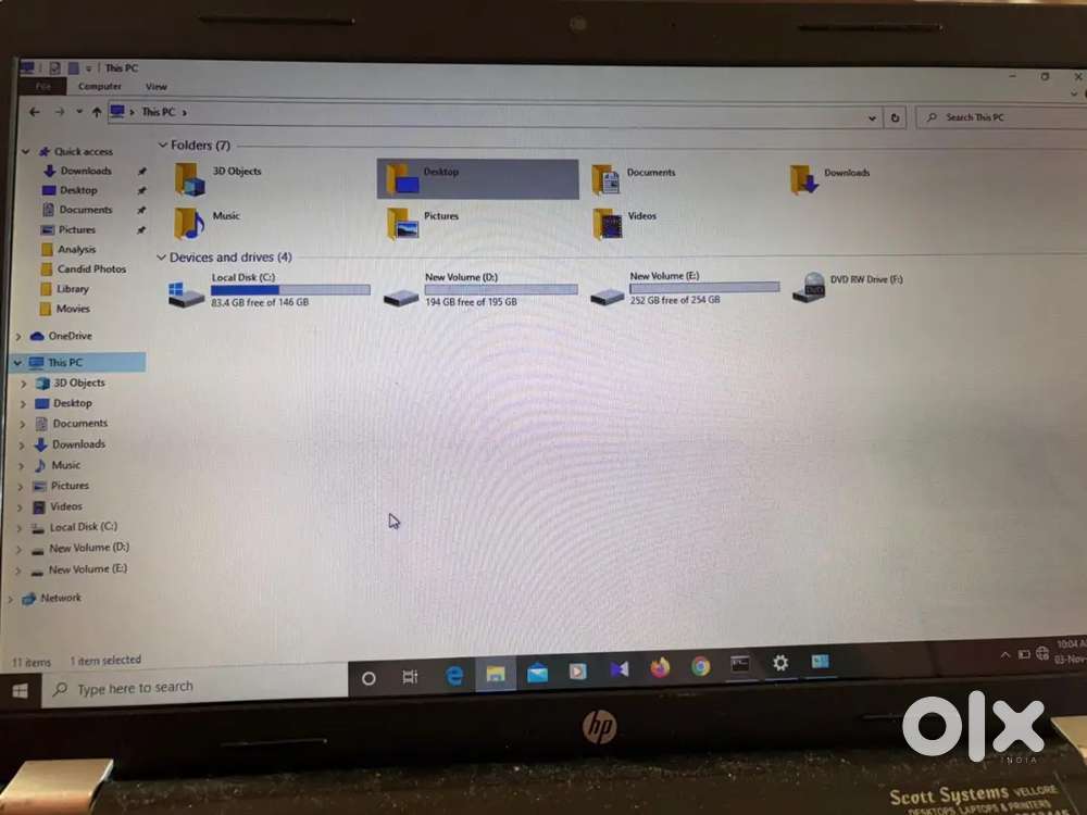 Hp laptop good working condition