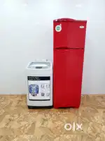 #$¥ Godrej Red colour double door fridge &samsung T/L  washing machine