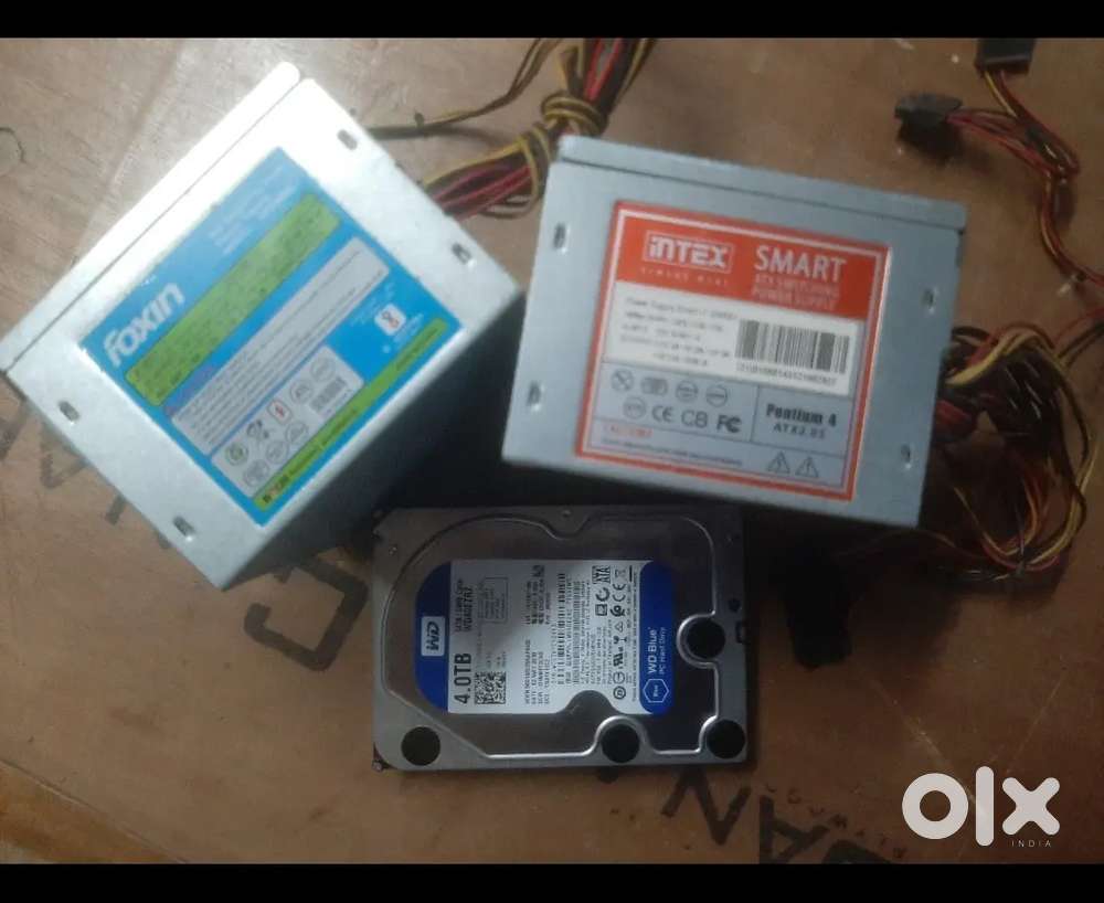 4 TB  hardrive , foxin and intex smps , read dicription all negotiable