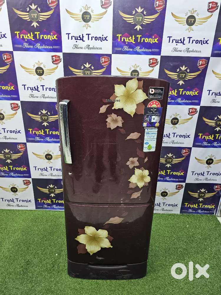 Connect smart samsung 190ltrs flower design single door fridge