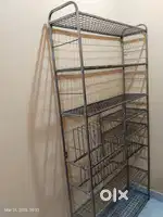 Kitchen shelf made of stainless steel