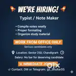 Typist / note maker