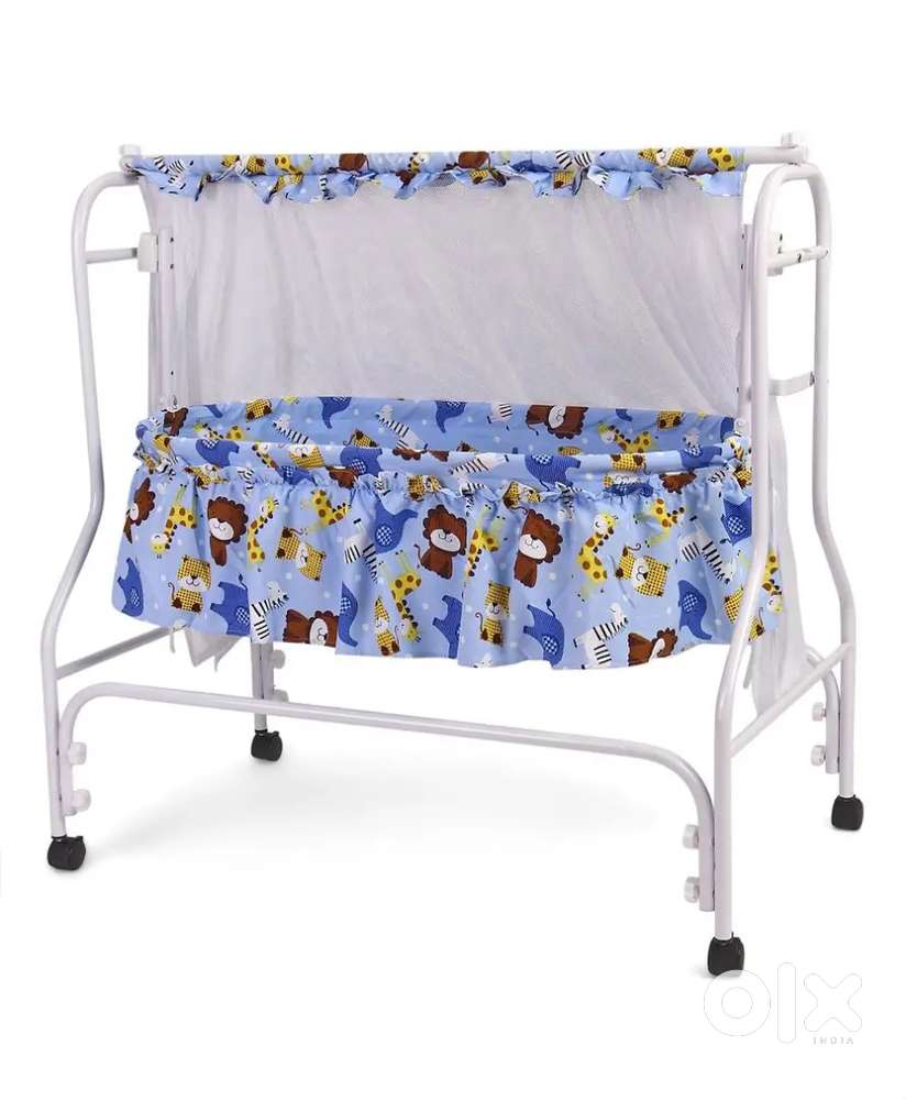 Babyhug Cozy Nest Cradle With Mosquito

Net - Blue