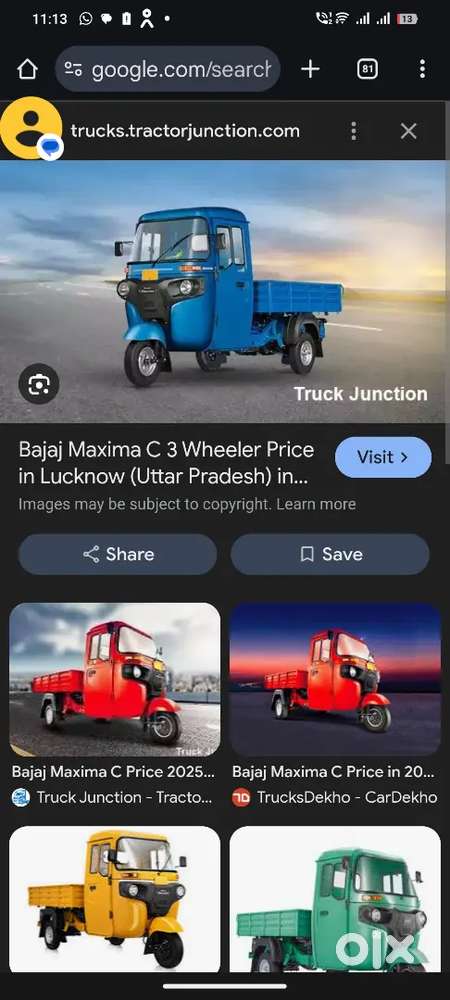 Three wheeler commercial tempo