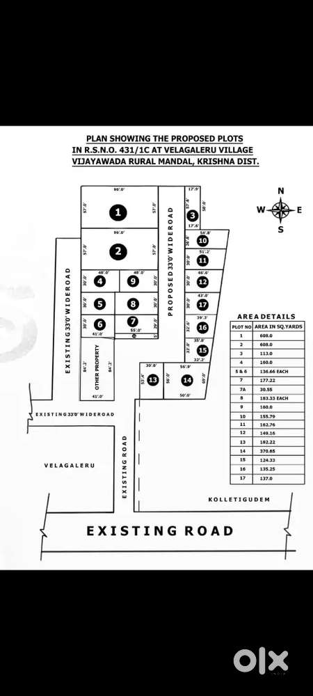 Plots in velagaleru 14kms to milk project flyover