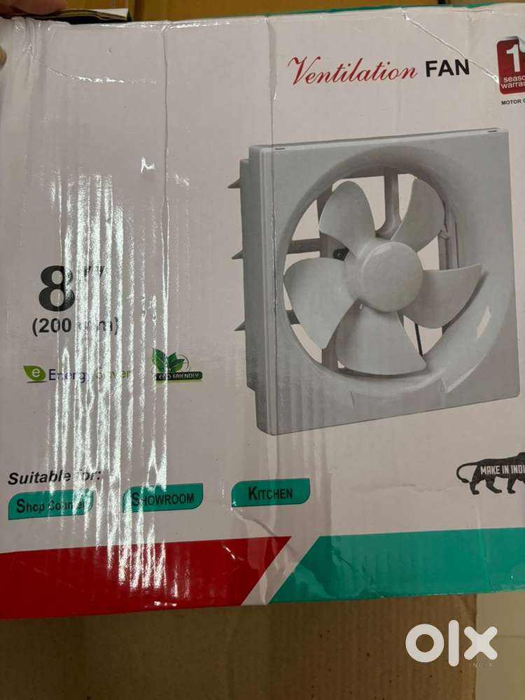 2 Brand New Exhaust Fans (White) 8”