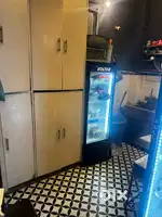 Restaurant storage almirah and counter
