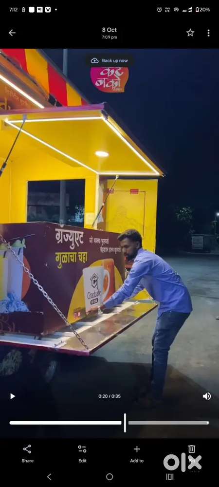 Urgent sale fully loaded mobile canteen vehicle,