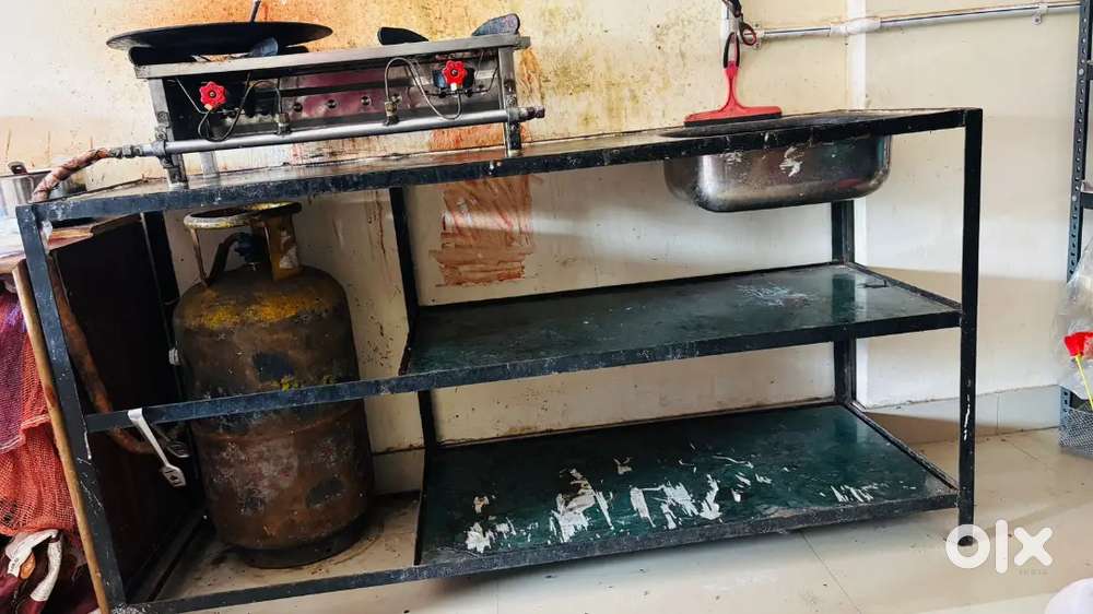 Portable heavy duty platform with sink