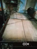 Two single bed with one chouki