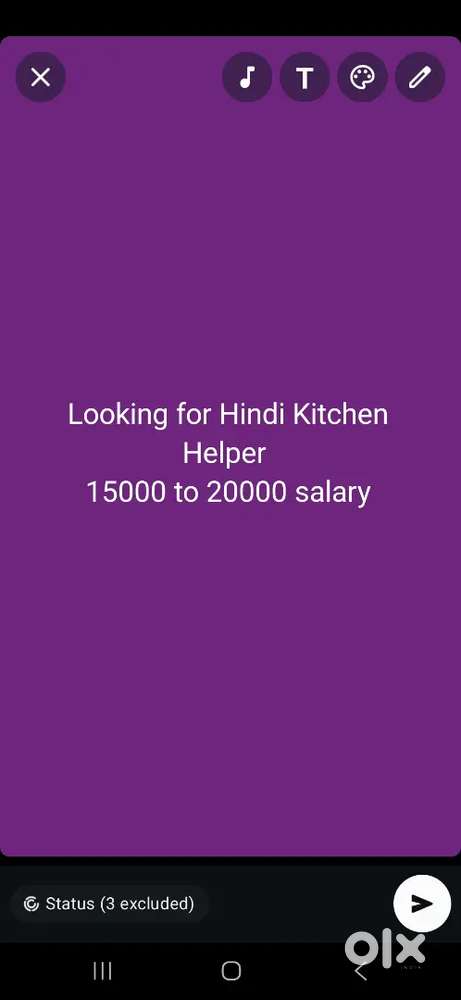KITCHEN HELPER WANTED FOR A CAFE