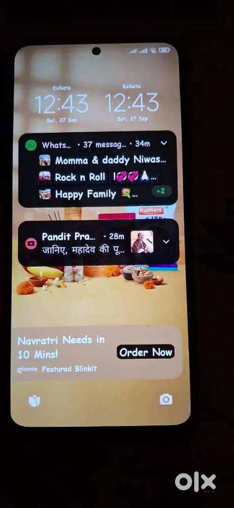 5G redmi note12 4gb 128gb black color working condition
