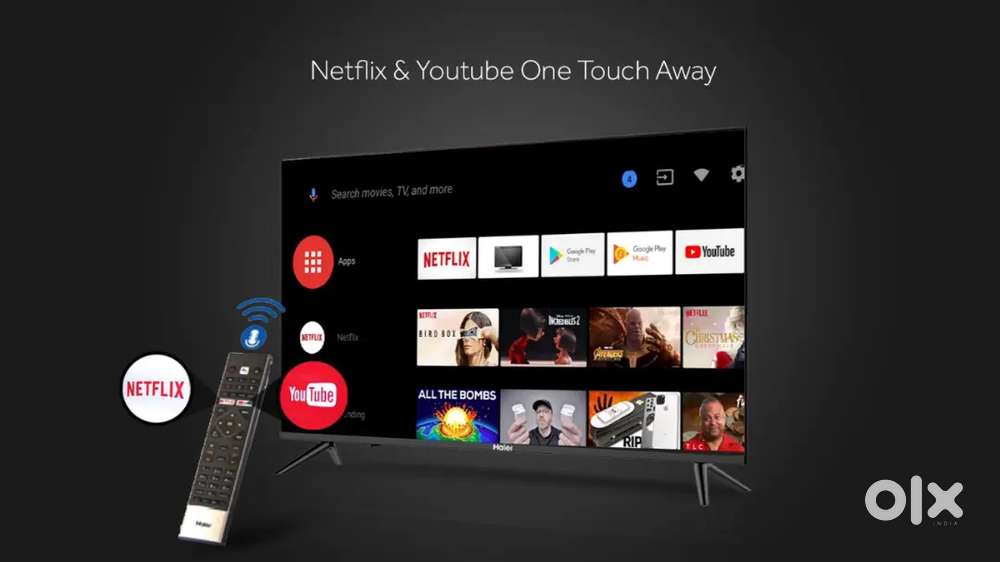 Haier 109 cm (43 inch) Full HD LED Smart Android TV (LE43K6600GA)