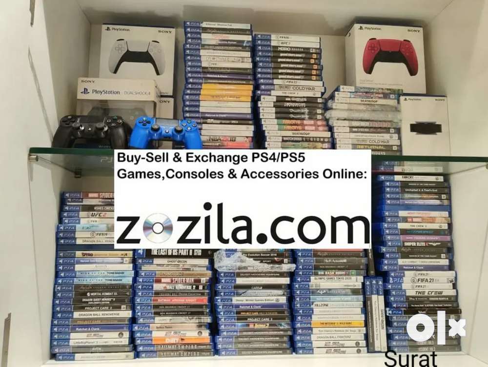 PS4/PS5/Xbox/Nintendo Games,Consoles & Accesories Buy-Sell Surat