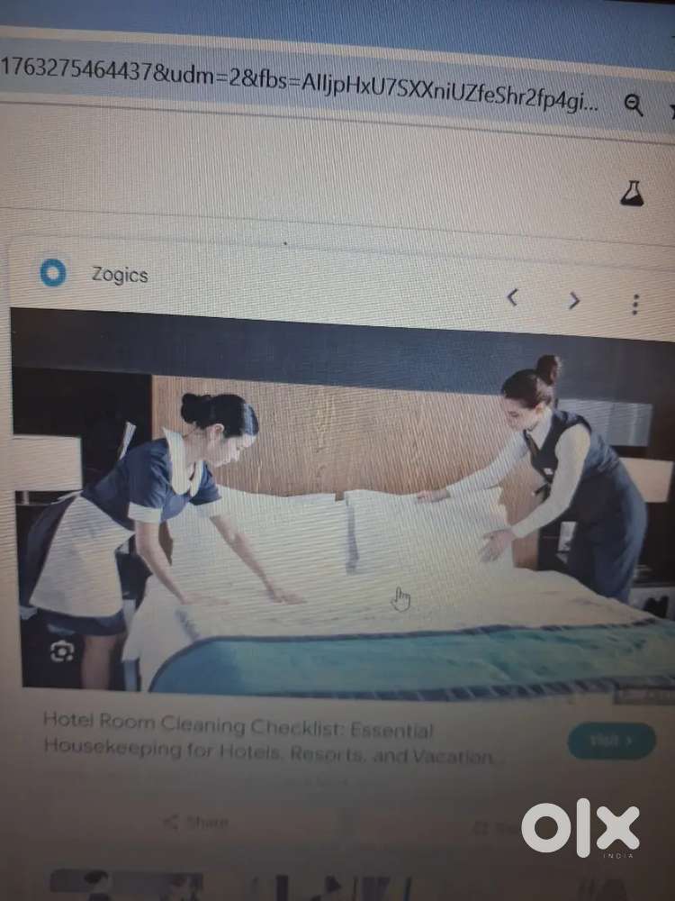 Hotel staff for cleaning and waiter