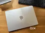 macbook air m2 8gb 256gb silver color, under warranty (with box)