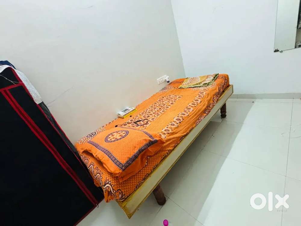 Wooden Bed and matrix