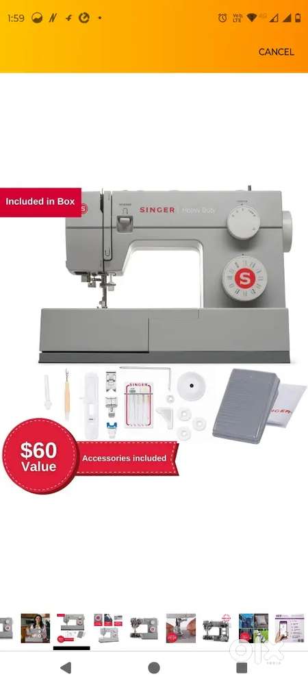 SEWING MACHINE SINGER HEAVY DUTY SEWING MACHINE