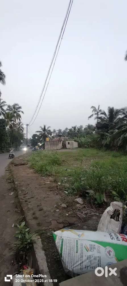 Plot for sale main road touch arnala -agashi road big frontage
