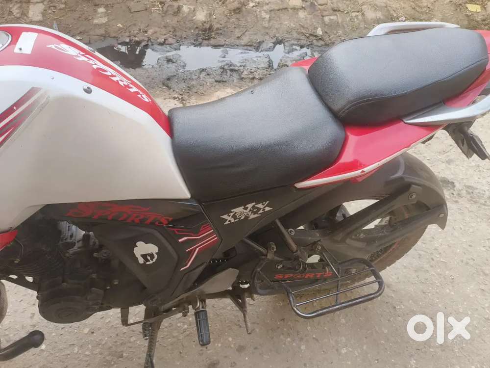 Red nd white bike