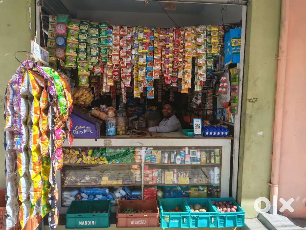 Provision Store items with furniture and Racks