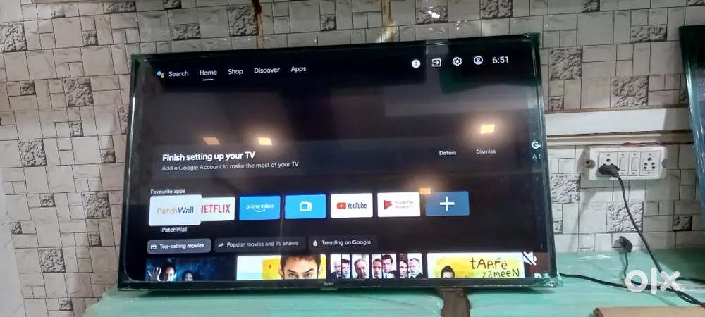 55 inch smart android samsung 4k warking