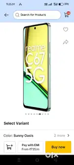This realme c67 5g new phone use only 2 month 8 gb ram and DSLR camera